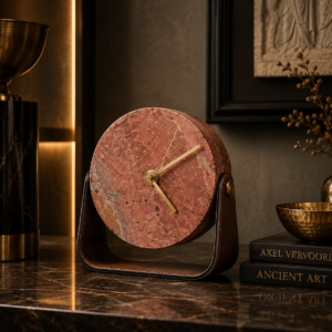 Stone & Leather Stool — KQ3002A