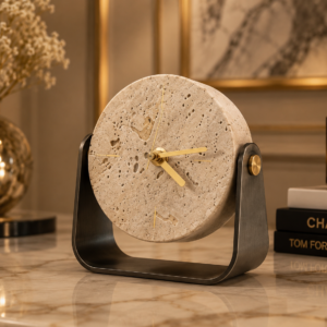 Stone & Leather Stool — KQ3002B